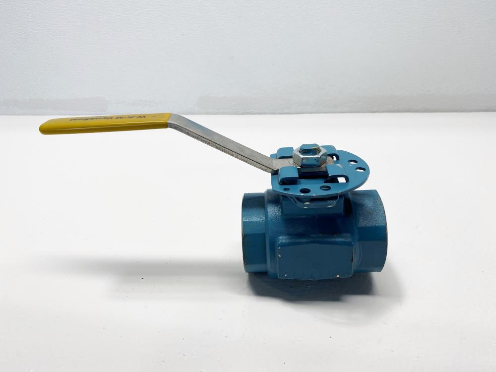 WKM Dynaseal 1-1/2" NPT Carbon Steel Ball Valve, #B138-CS-43-CS, 3000 MOP